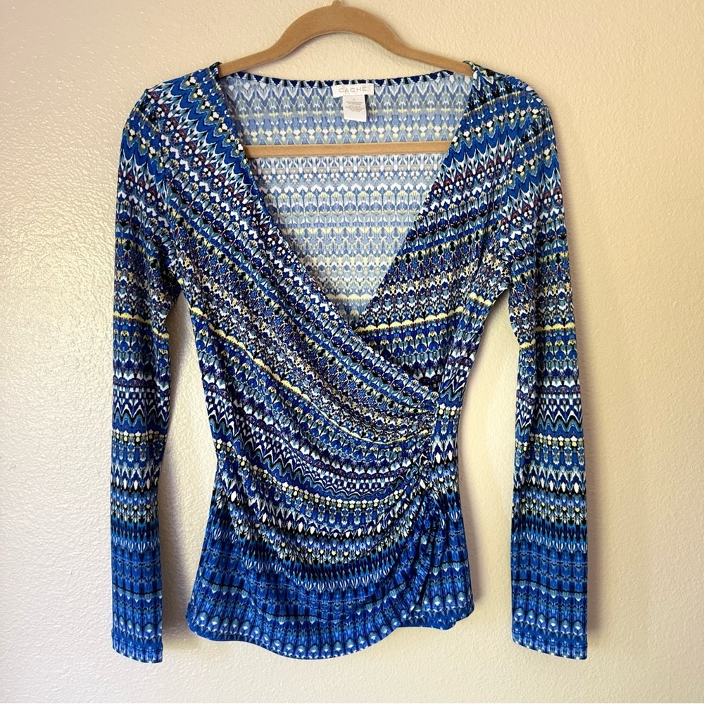 ❇️Cache Multicolor V-Neck Wrap Blouse 2 for $22❇️